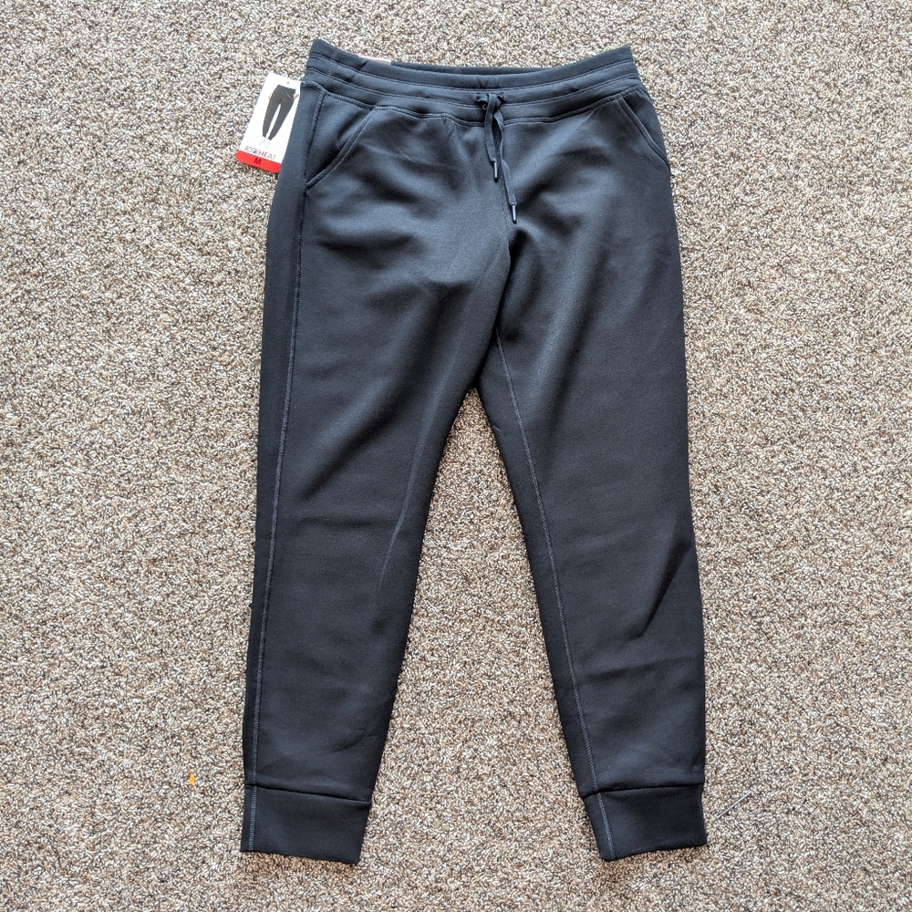 NWT 32 Degrees Ladies Fleece Tech Jogger Pant Size Medium Black